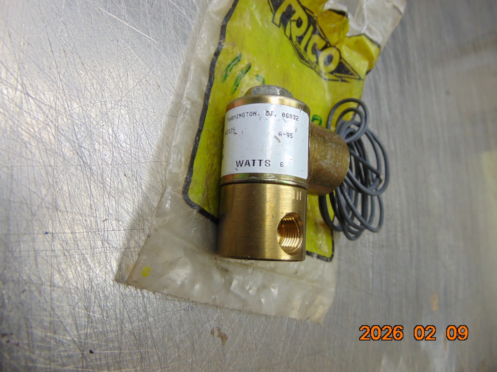 KIP INC 142115 VALVE 1/8″ ORIFICE 120V 6W