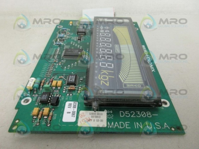 WEIGH-TRONIX 52308-0018 WEIGHT SCALE DISPLAY BOARD NSNP