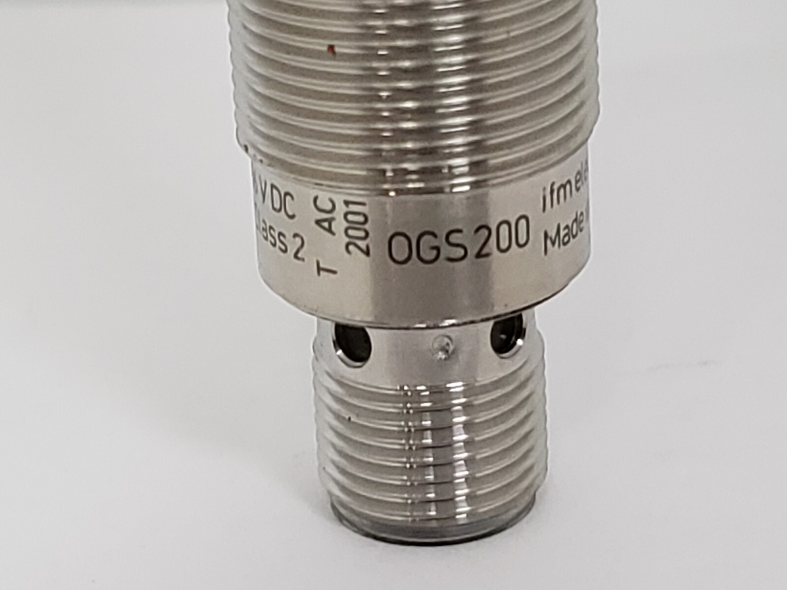 IFM ELECTRONIC OGS200 PHOTOELECTRIC THROUGH-BEAM SENSOR TRANSMITTER 10-36VDC NNB