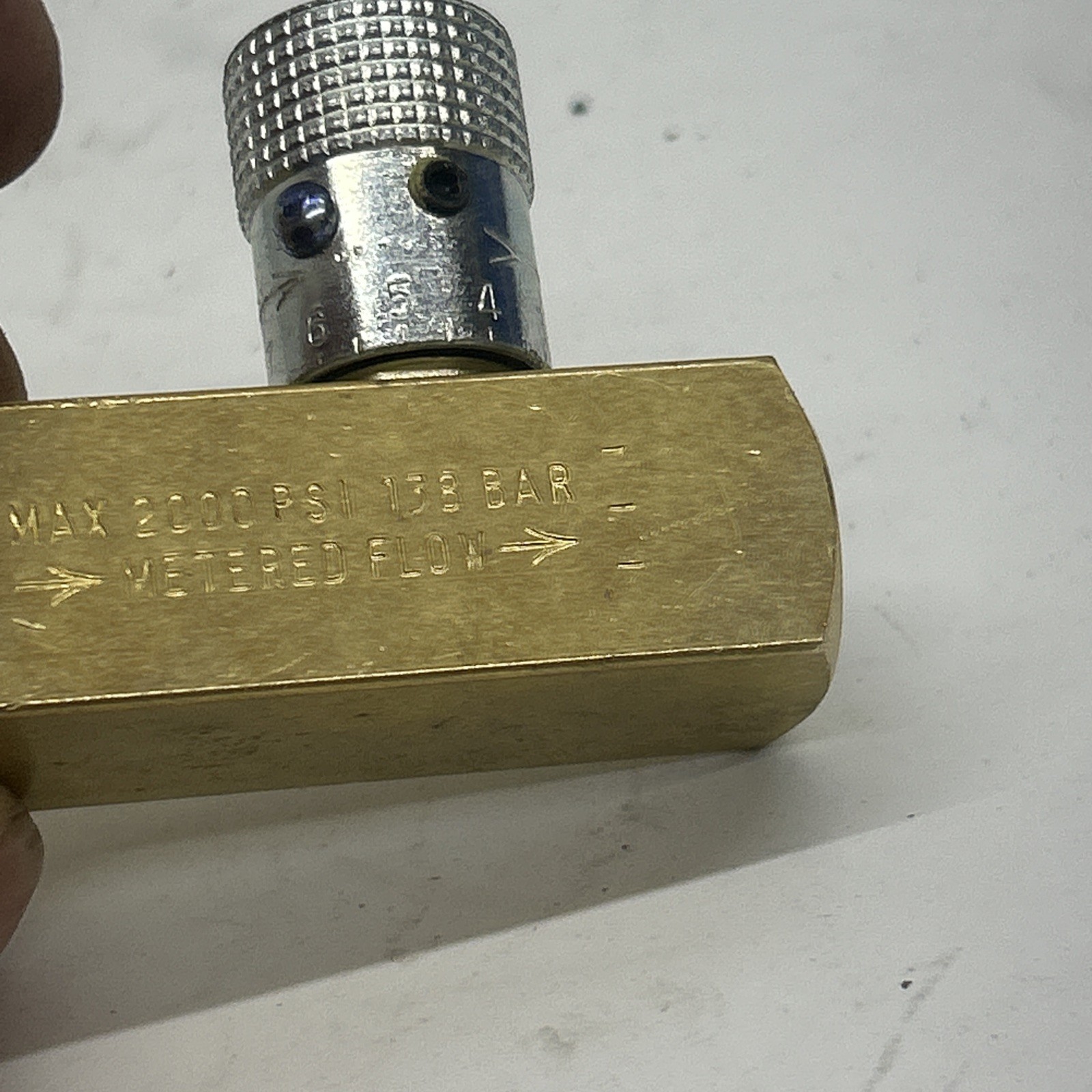 NEW ! PARKER 1/4″ FLOW CONTROL VALVE PF400B. Parker Pf-400b
