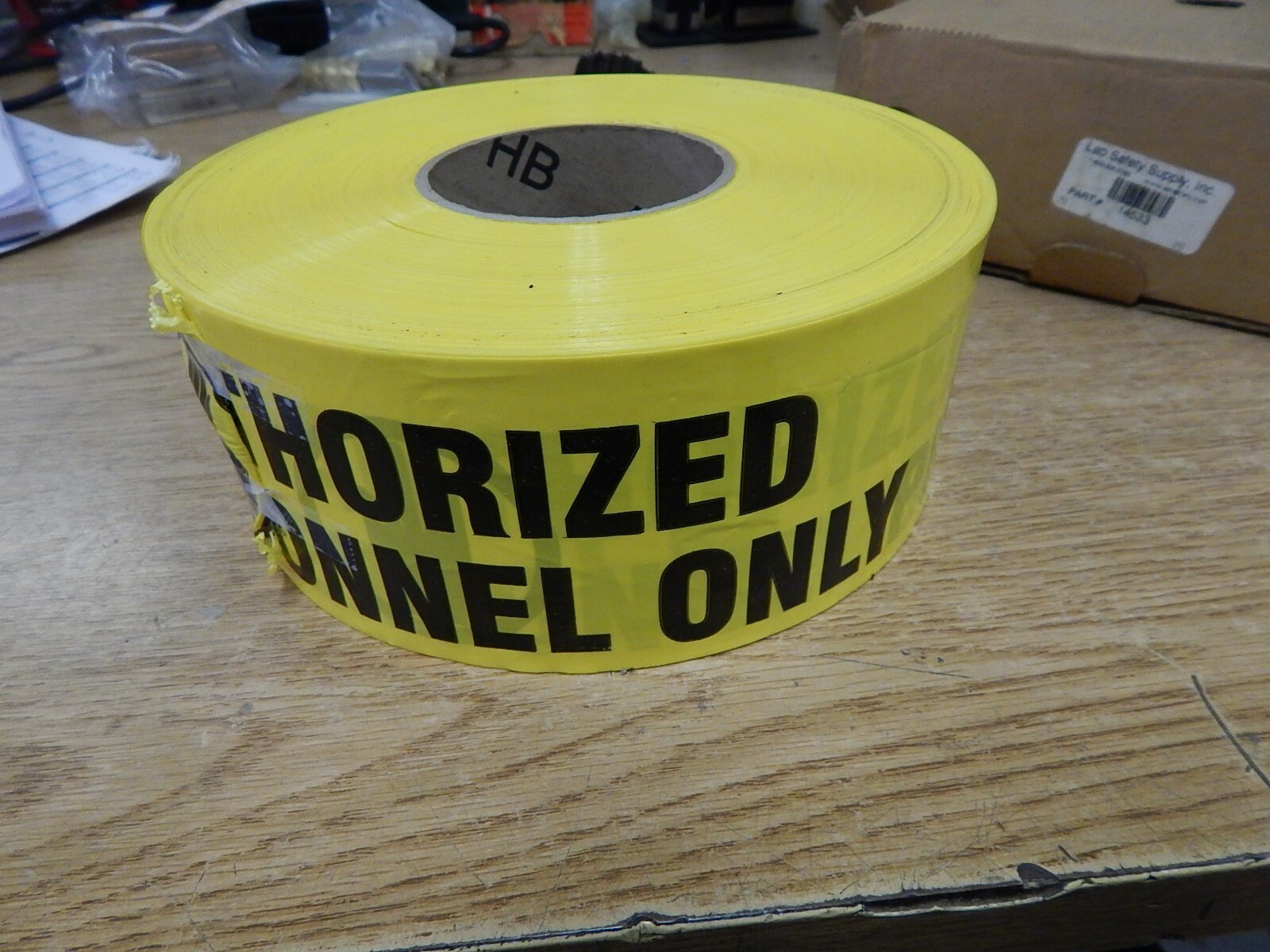 NEW Lab Safety Supply 14533 Authorized Personnel Only Tape, Length Unknown*