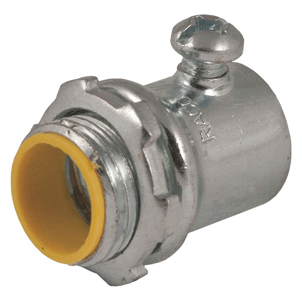 RACO 2123 Connector,Steel,Overall L 1 15/32in 52AU83