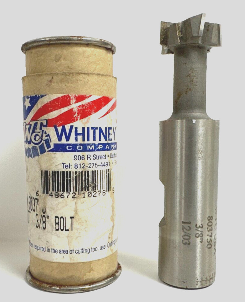 WHITNEY TOOL COMAPNY 803750 T-SLOT MILLING CUTTER