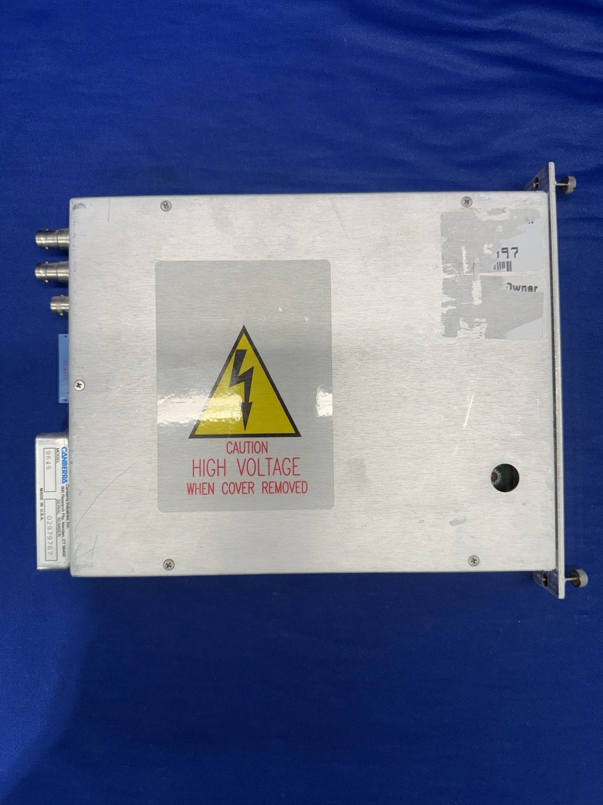 Canberra 9645 ICB HV Power Supply Nim Module H.V.P.S. – Red Light – Module Only