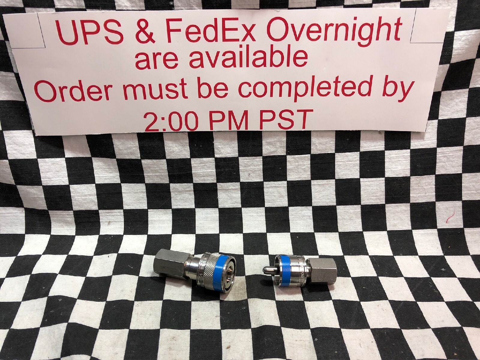 2x Swagelok Quick Connect 1/4” NPT, SS-QC4-B-4PFK5 & SS-QC4-S-4PFK5, SHIPSAMEDAY