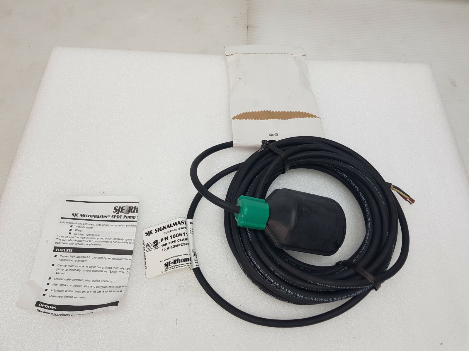SJE-Rhombus signalmaster spdt control switch 1006114