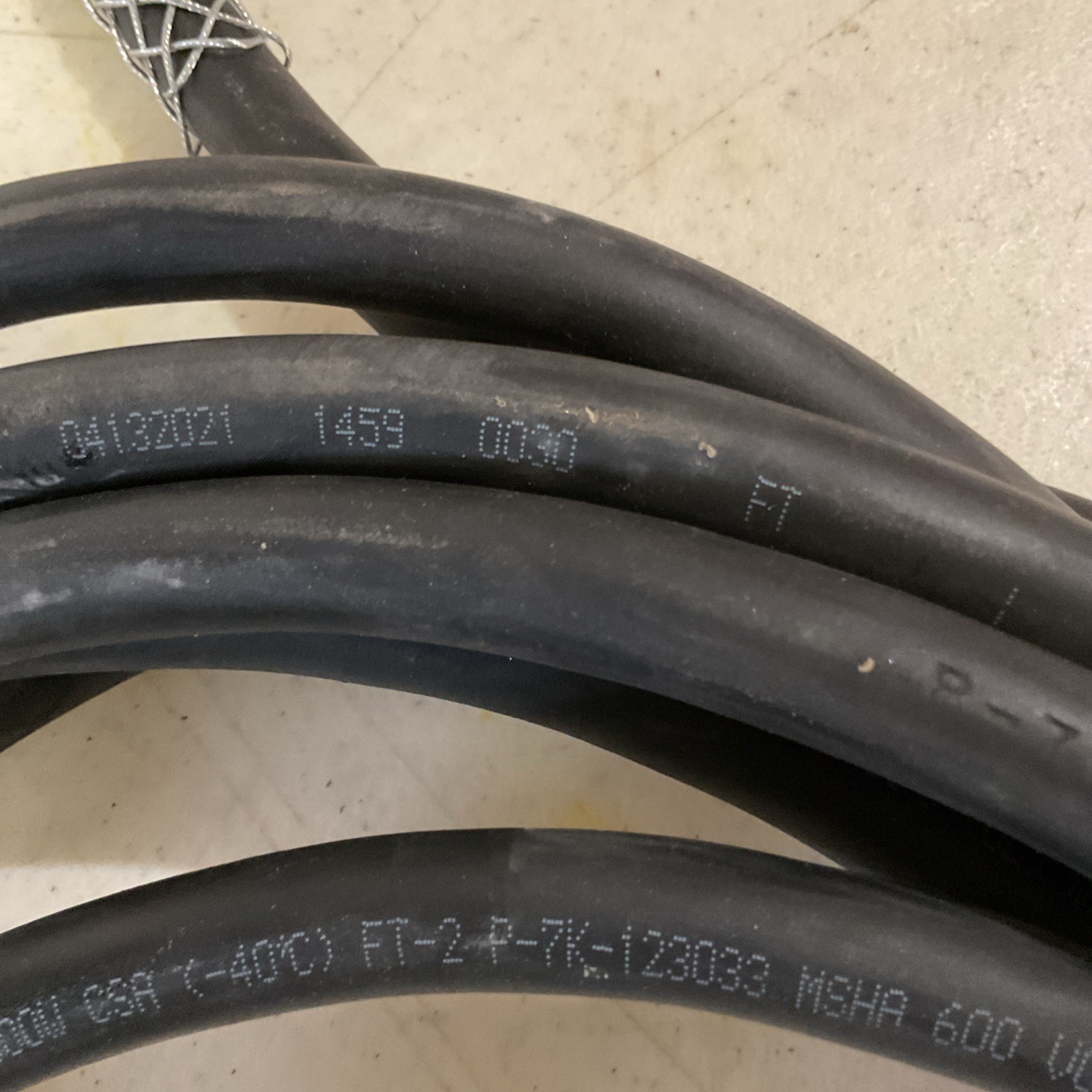23ft Carol 3/C 12AWG ( 3.31 mm2) 90C (UL) equipment cord w/ 20A Female plug NEW