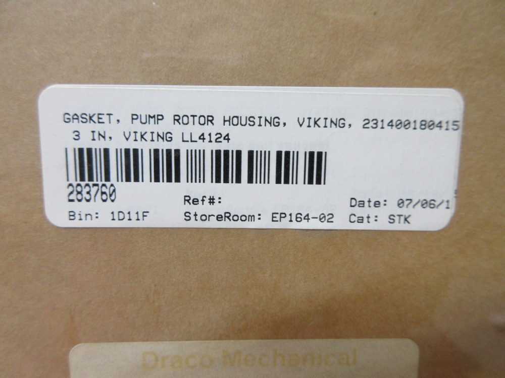 Draco Mechanical Supply 2-314-001-804-15 3″ Gasket 231400180415 (Pack of 12)