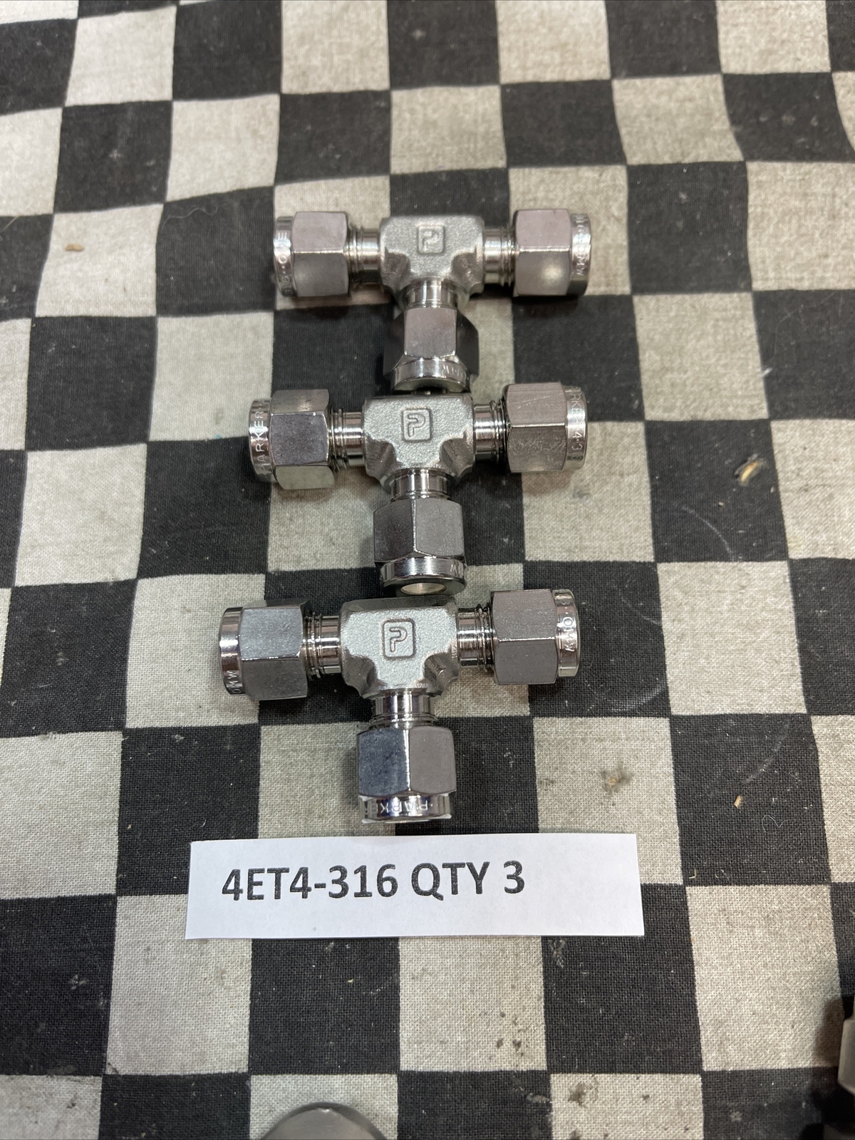 PARKER 4EE4-316, 4ET4-316, 6TUR4-316, 6RU4-316, 6FEL4N-316, LOT OF 10 #1560Z4