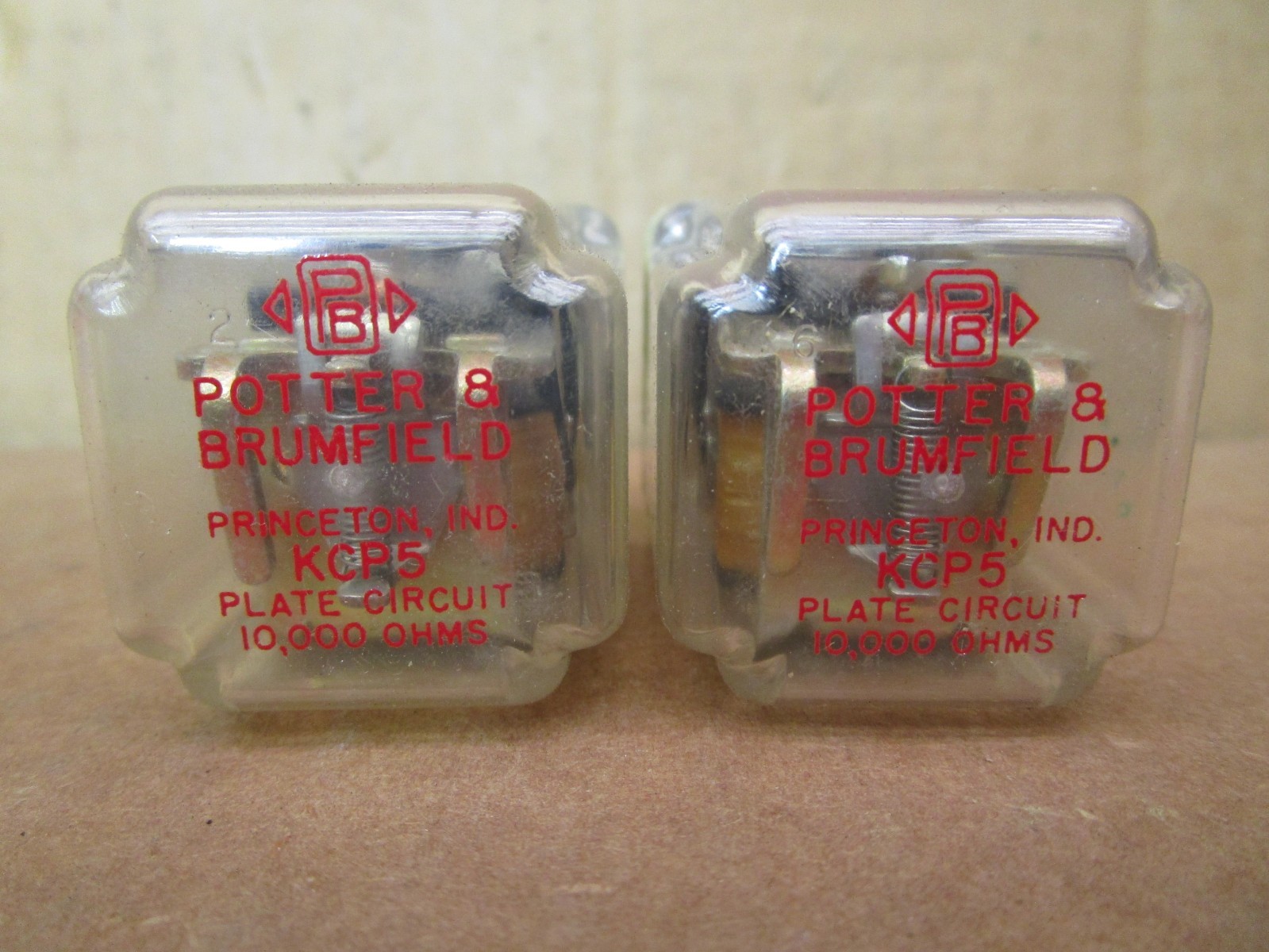 New Open Box Lot of 2 Pcs Potter & Brumfield 214 Type KCP5 Relay 51562LR