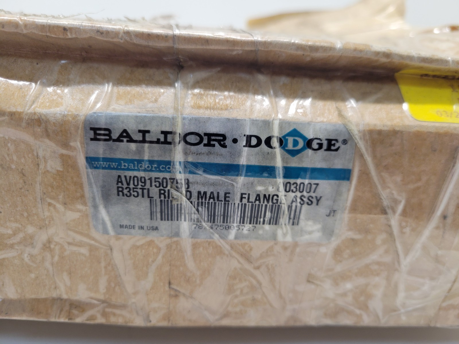 NEW OLD STOCK! BALDOR DODGE R35TL RIDGID MALE FLANGE ASSEMBLY 003007
