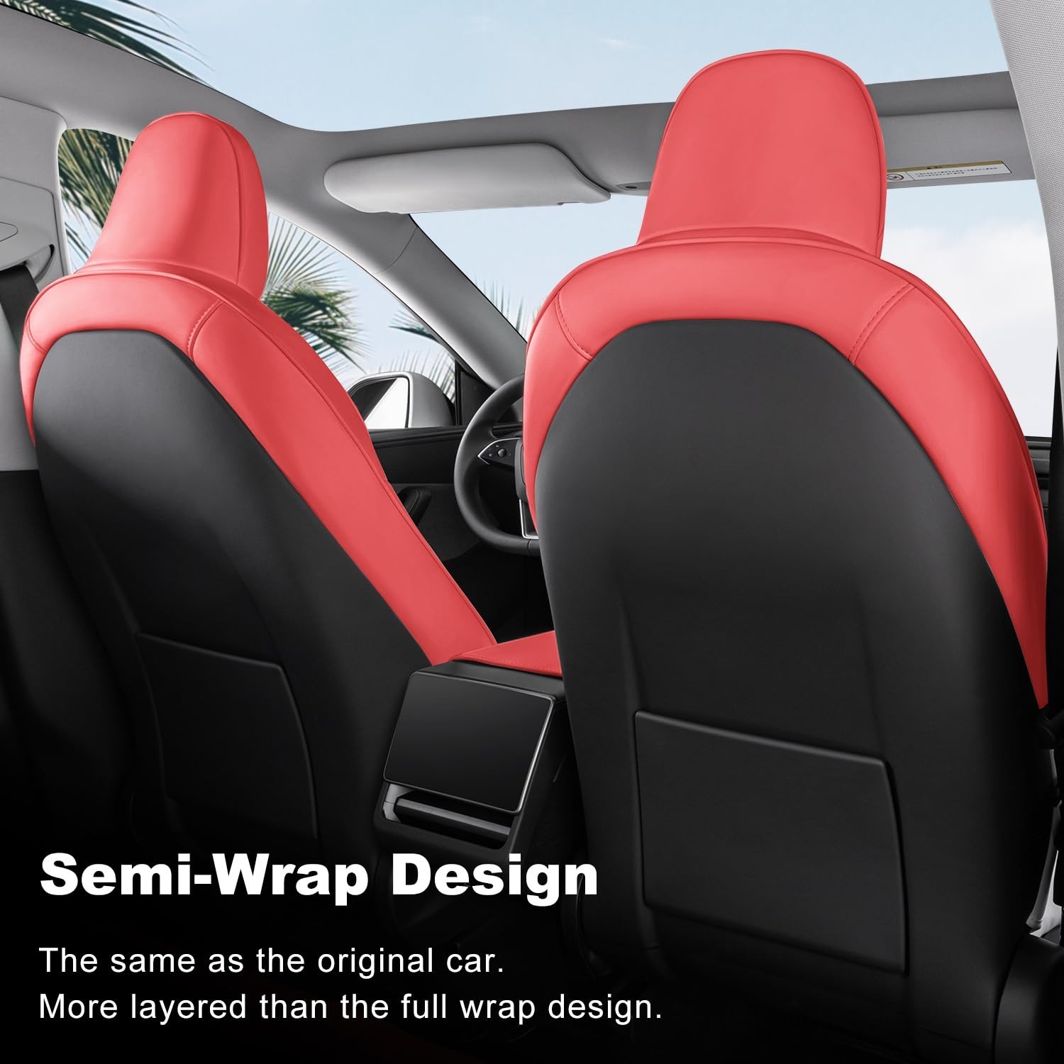 Car Seat Covers for New 2025-2026 Tesla Model Y Juniper Nappa Leather Car Int…