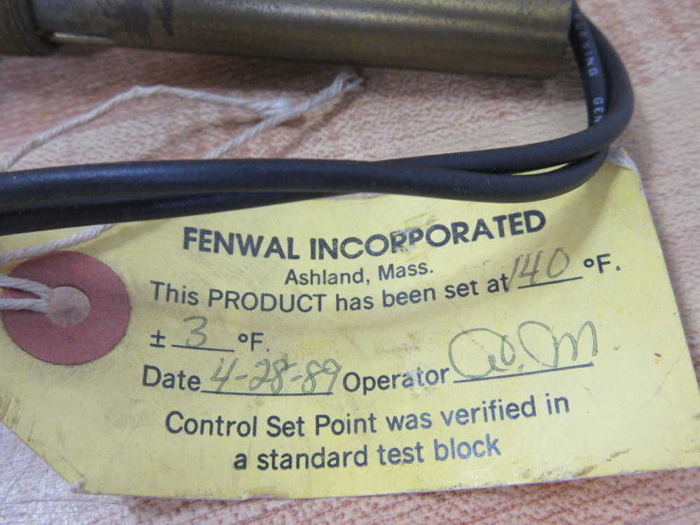 Fenwal HH16NA019 Thermoswitch Thermostat 17100-149
