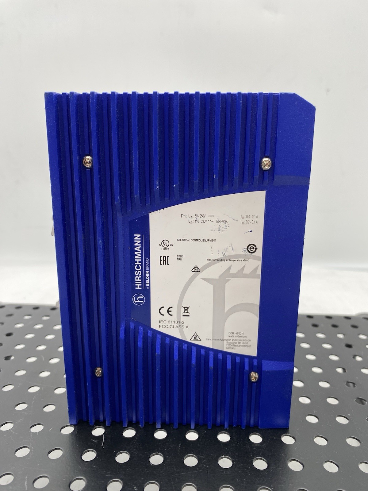 HIRSCHMANN RSP25 RAIL SWITCH WITH AXCEN SFP-100TX COPPER SFP 8 PORT