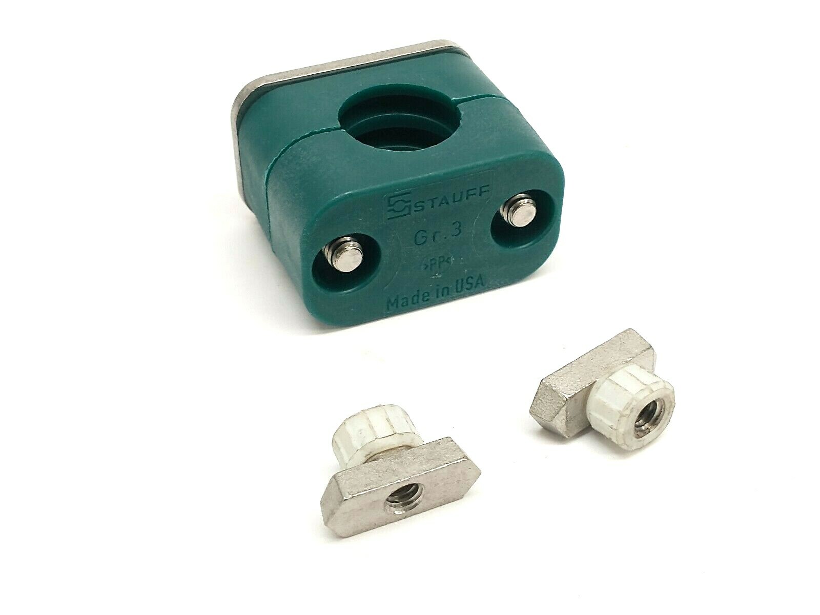 Stauff SMG-321.3-PP-DP-AS-U-W4-K Standard Series Rail Kit Clamp STNA10691