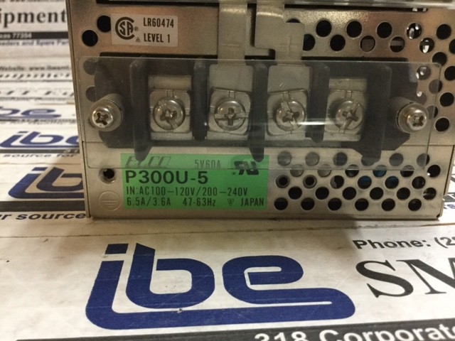 ELCO Power Supply 5VDC 60A – P300U-5 – P300U5 w/Warranty