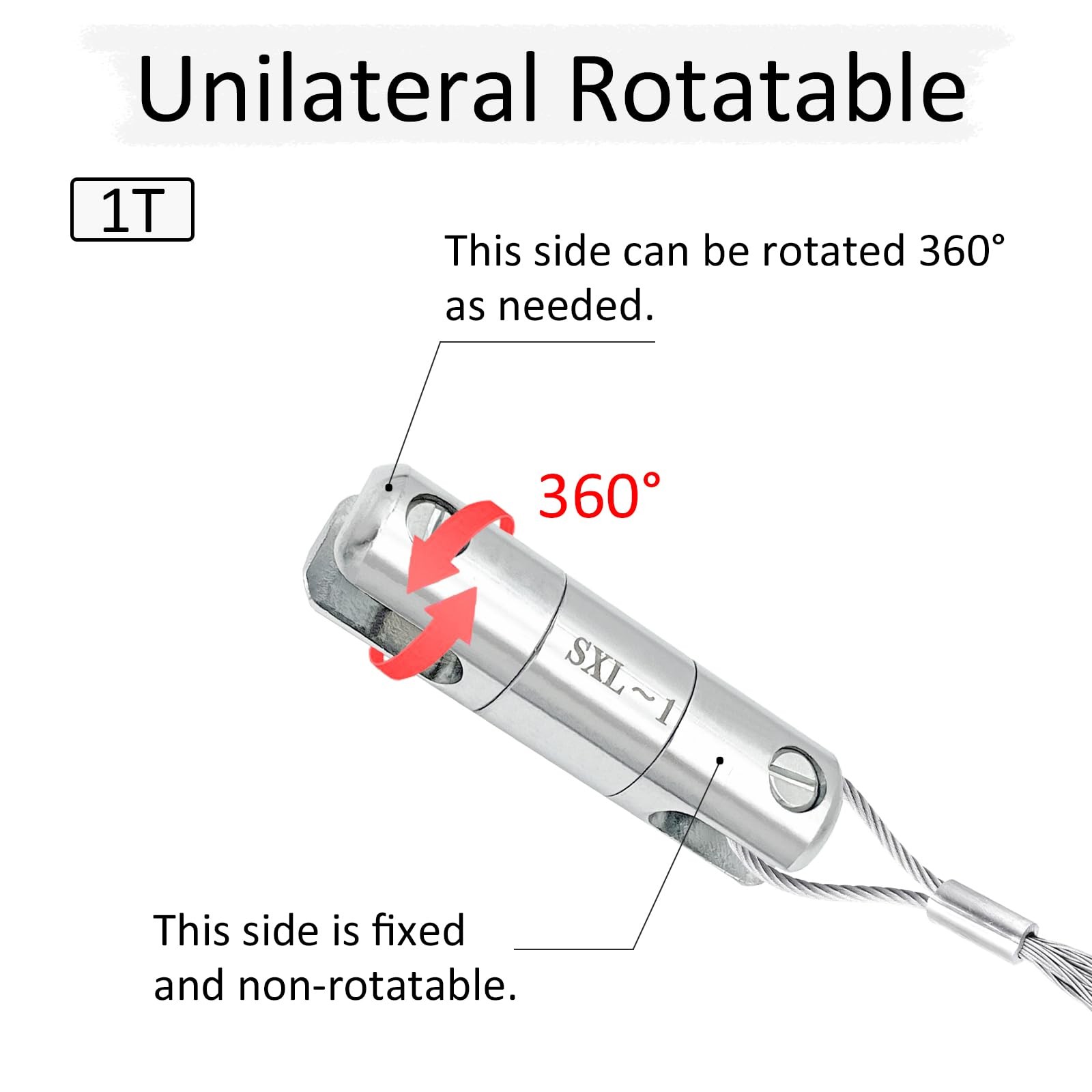 ATREFUU 1 Ton Cable Pulling Swivel, Swivel Wire Bearing Breakaway Tool for…