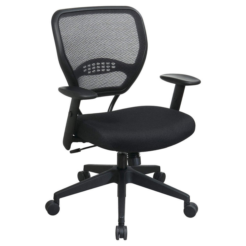 OFFICE STAR 5500 Office Chair,42 1/4 in H,Black 19TW99
