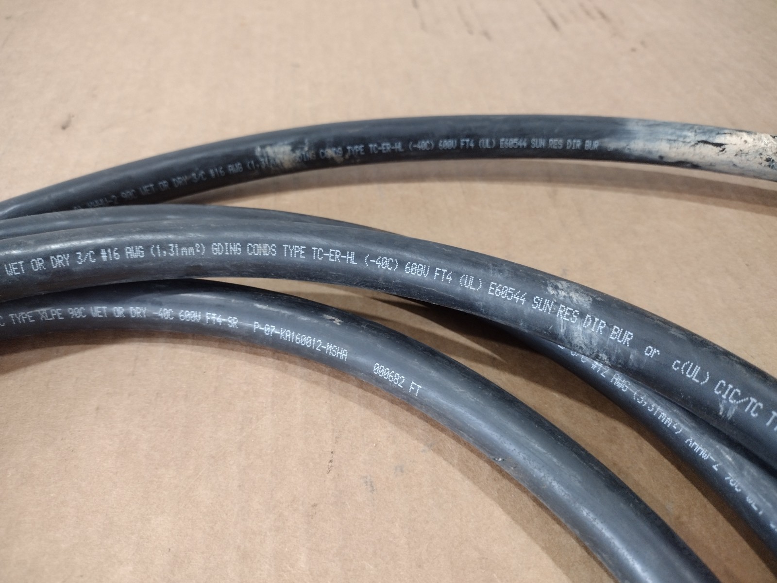 14 FT PRYSMIAN PA Airguard 3/C #12 AWG 600V