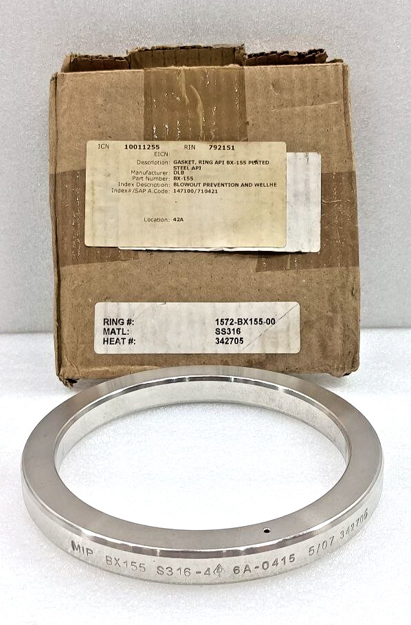 DLB BX-155 BLOWOUT PREVENTION AND WELLHE BX155S216-4 1572-BX155-0 GASKET RING