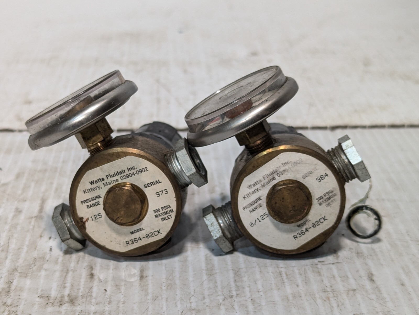 Watts Fluidair Miniature Regulator R364-02CK, 125 PSIG