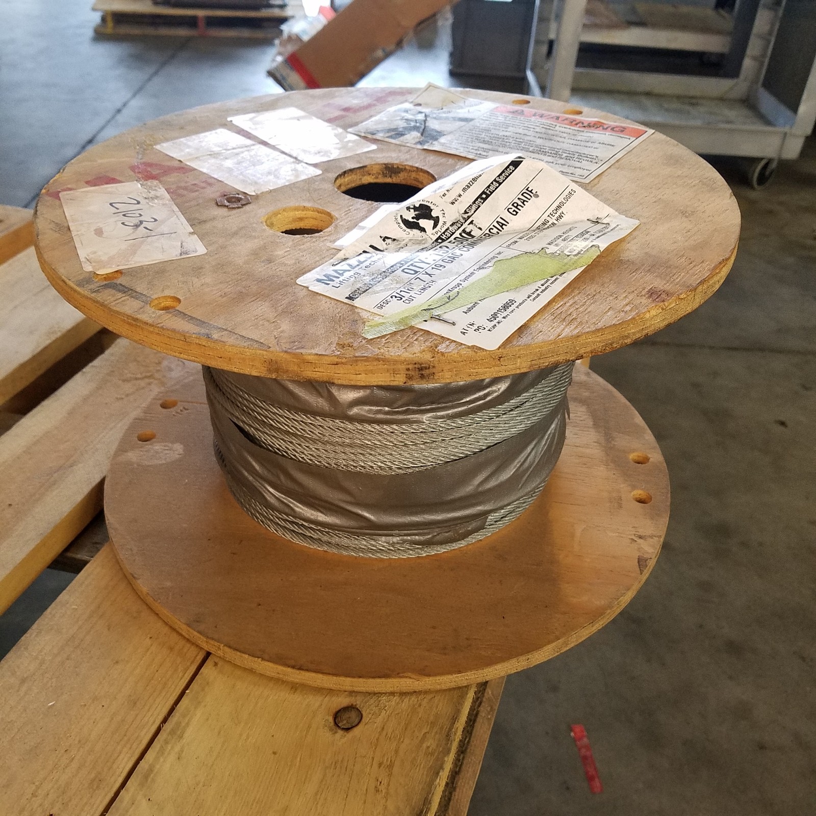 Mazzella Lifting 3/16″ 7×19 GAC Commercial Grade Lifting Cable – NEW