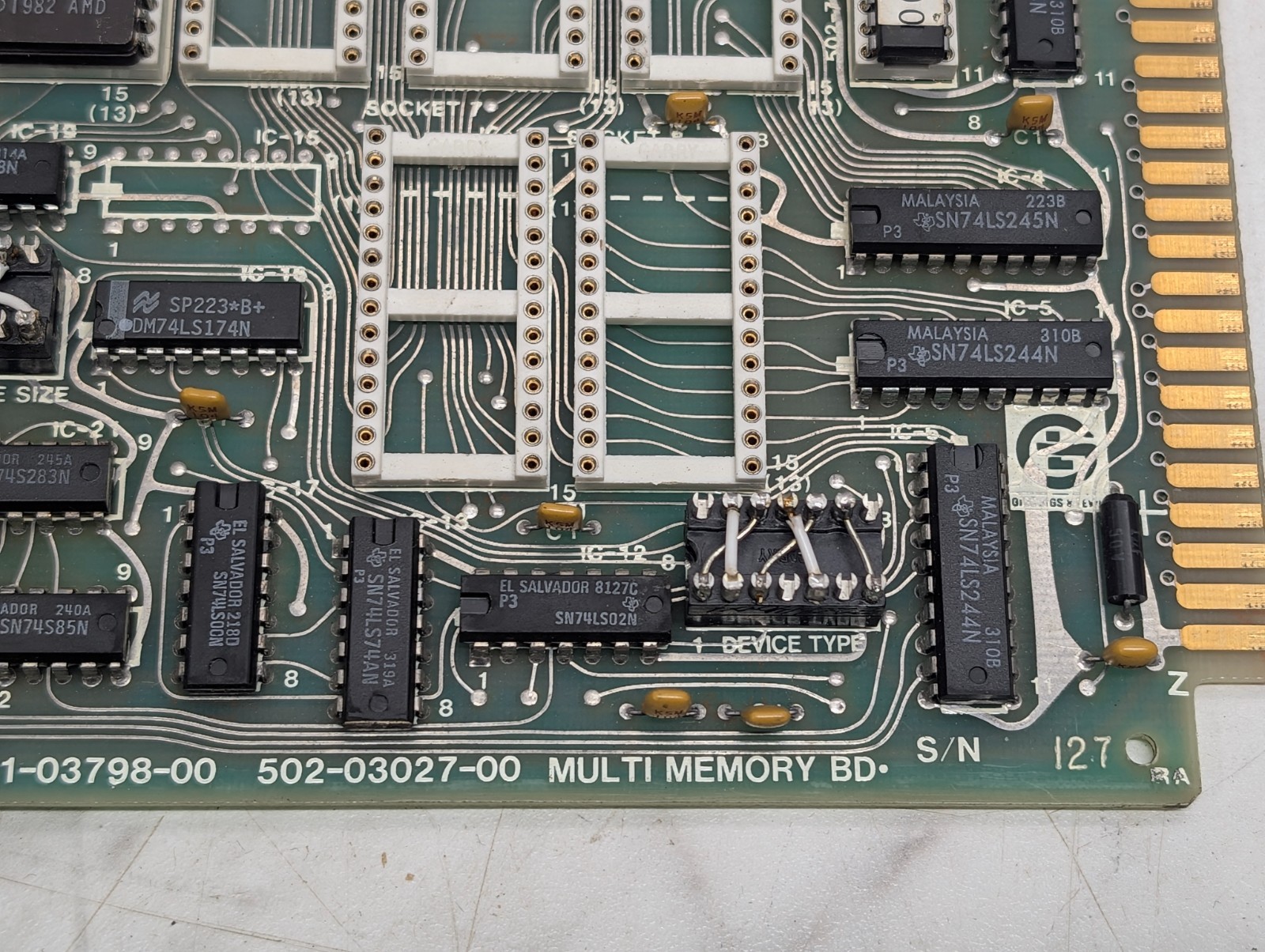 GIDDINGS AND LEWIS MULTI MEMORY BOARD 503-15529-00 501-03798-00 502-03027-00