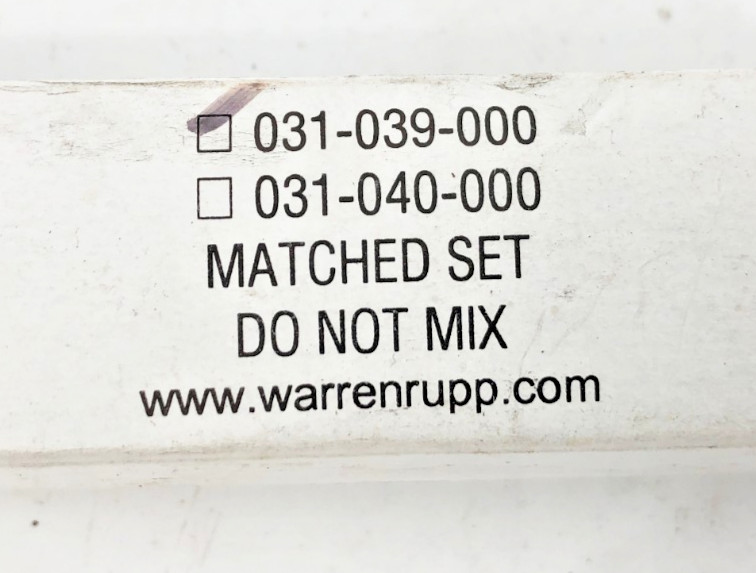 New Warren Rupp 031-039-000 Sleeve & Spool Set