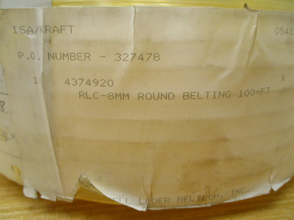Burrell Leder Beltech RLC-91126-31 Volta Belt Round Belting 4374920