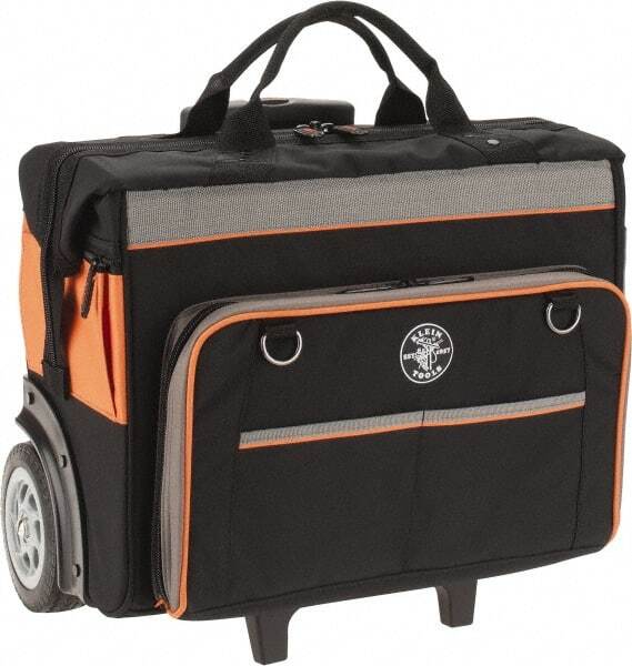 Klein Tools 55452RTB Rolling Tool Bag: 24 Pocket Ballistic Polyester
