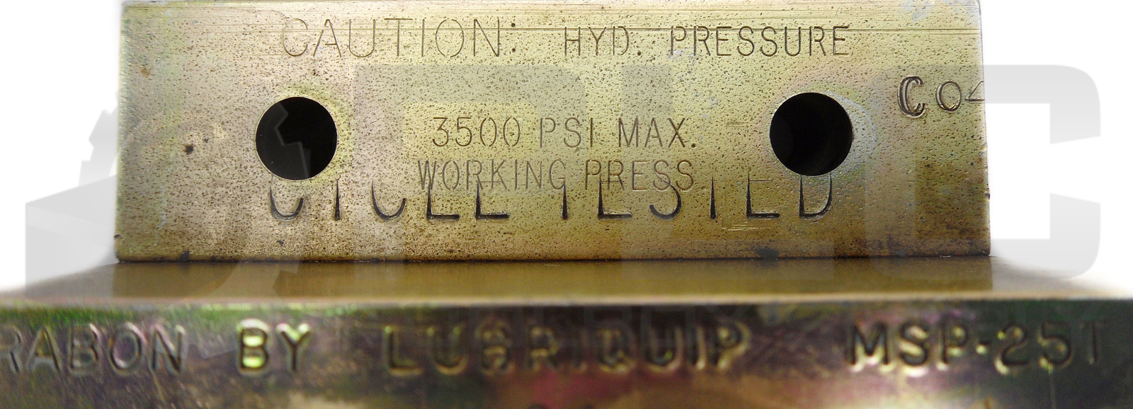 LUBRIQUIP MSP-25T MANIFOLD DIVIDER VALVE MSP-20S,MSP-20T,MSP-10T(2)