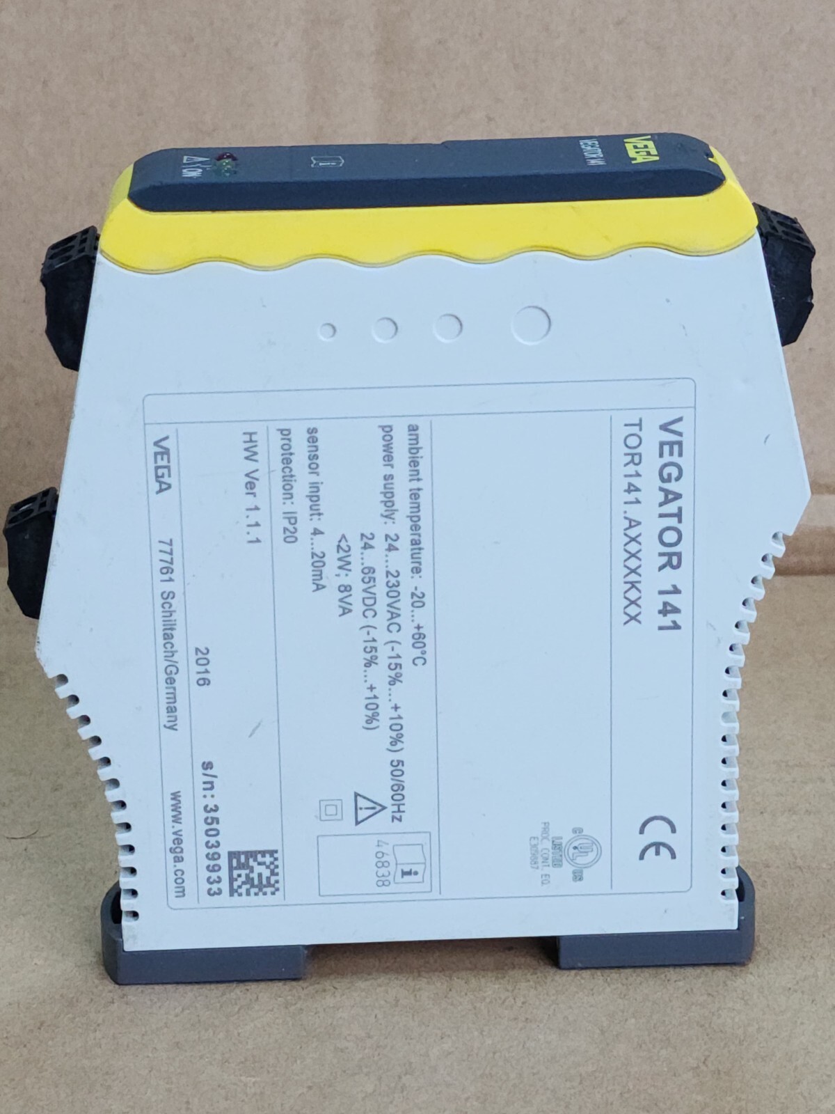 TOR141.AXXXKXX VEGA VEGATOR 141 SINGAL CHANNEL CONTROL UNIT TOR141.AXXXKXX