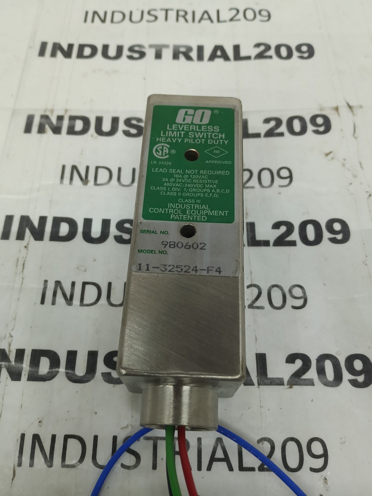 GO LEVERLESS LIMIT SWITCH 11-32524-F4