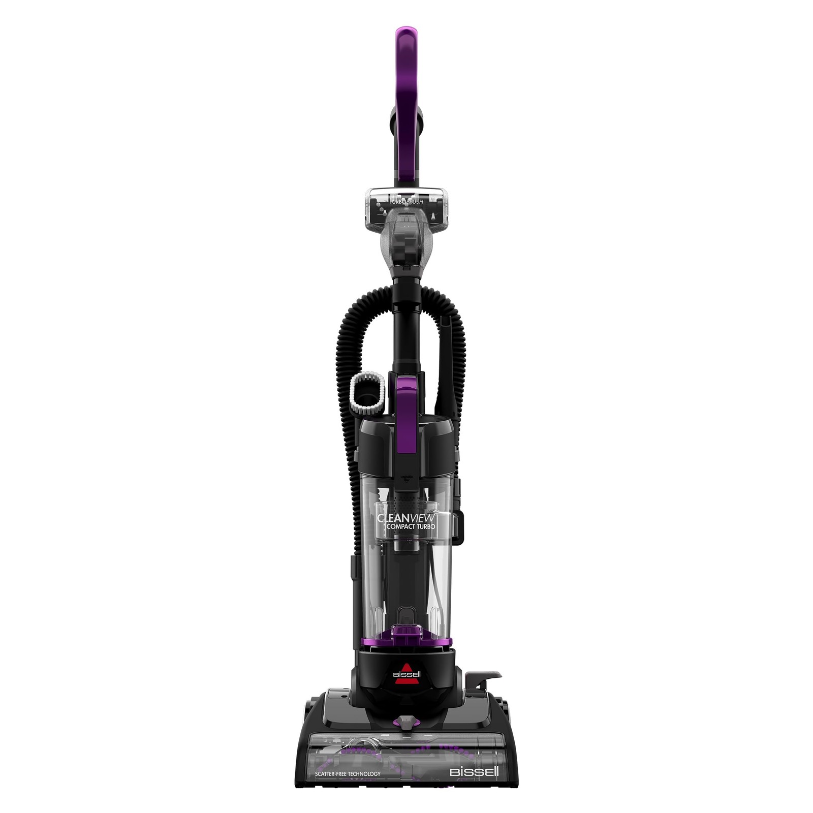 Bissell CleanView Compact Turbo Upright Vacuum with Quick Release Multicolor