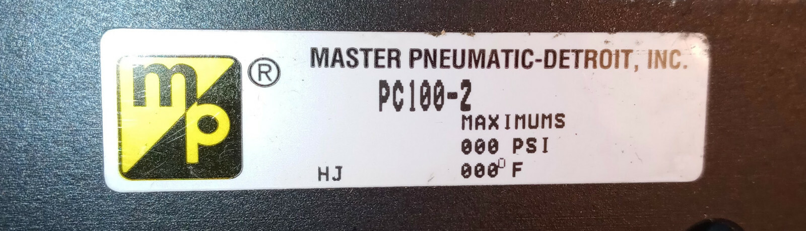 1 NEW MASTER PNEUMATIC PC100-2 CONTROLLER ASSY NIB ***MAKE OFFER***