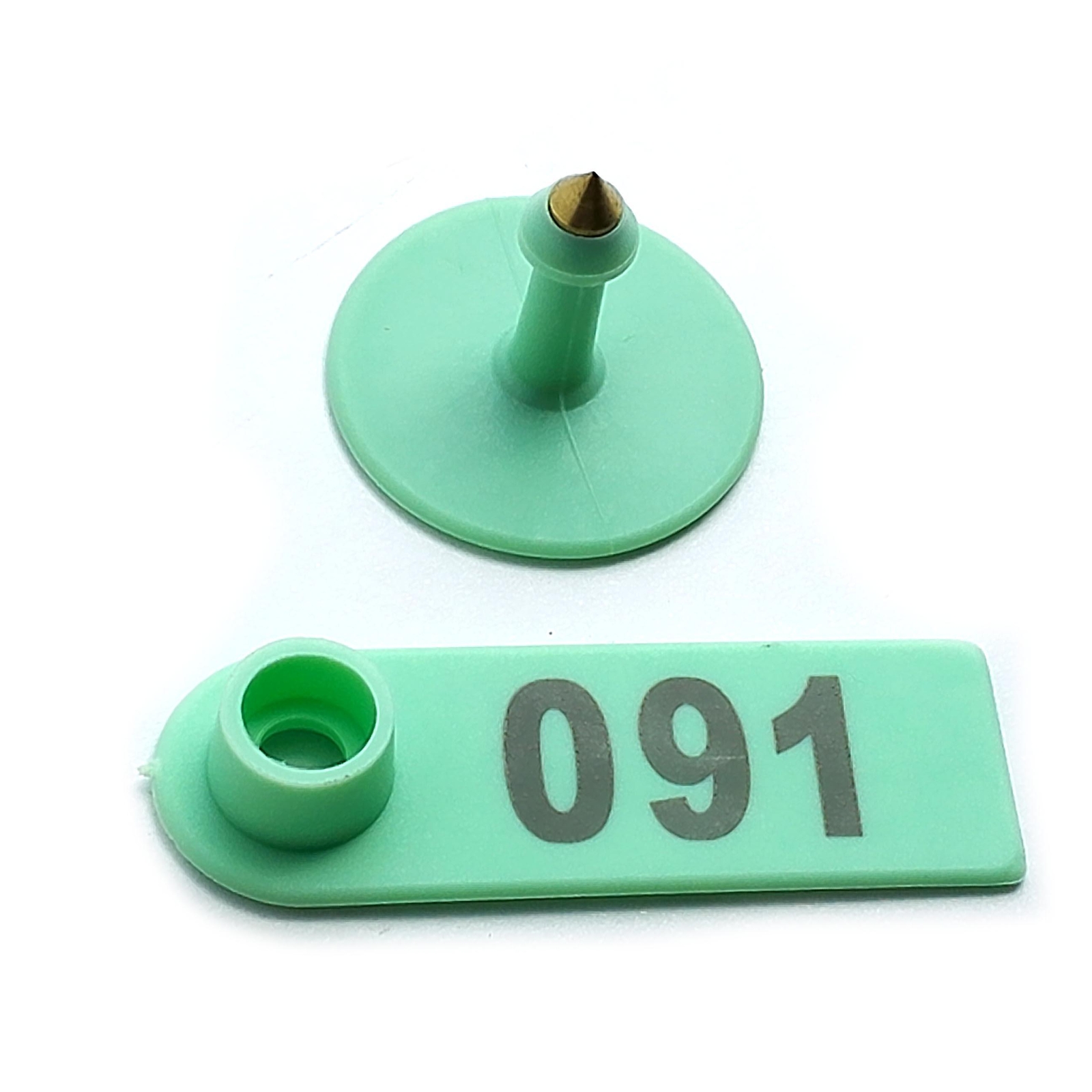 100x Green 001-100 Number Plastic Livestock Ear Tag For Goat Sheep