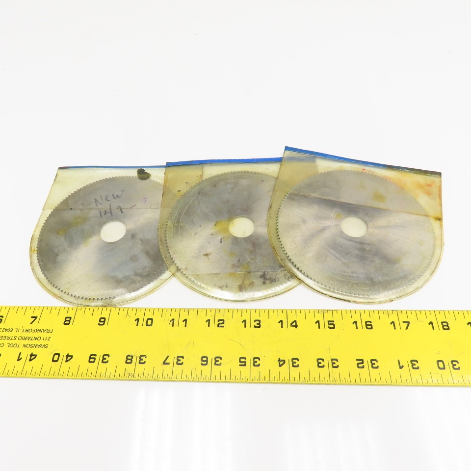Westerman 125mm OD x 1.5 x 22mm Arbor Straight Tooth Cutting Blade Lot Of 3