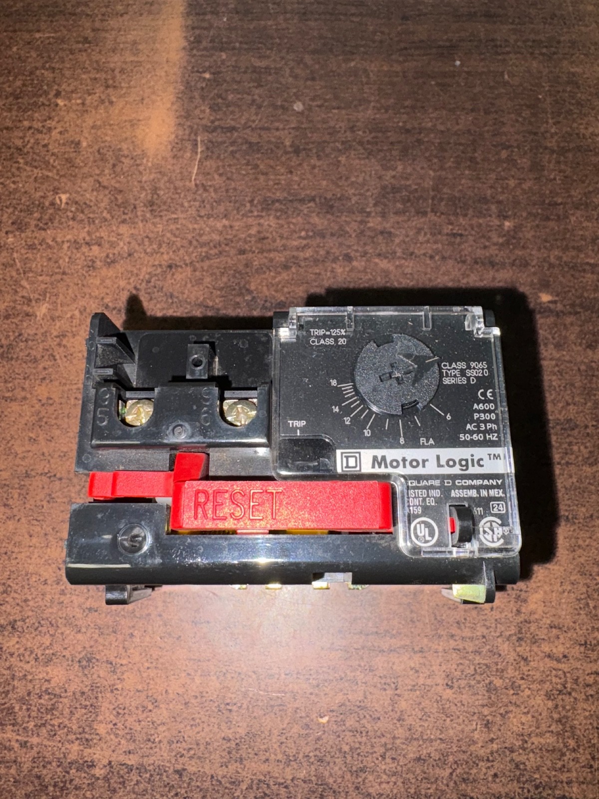 NEW SQUARE D 9065SS020 MOTOR LOGIC OVERLOAD RELAY . B375