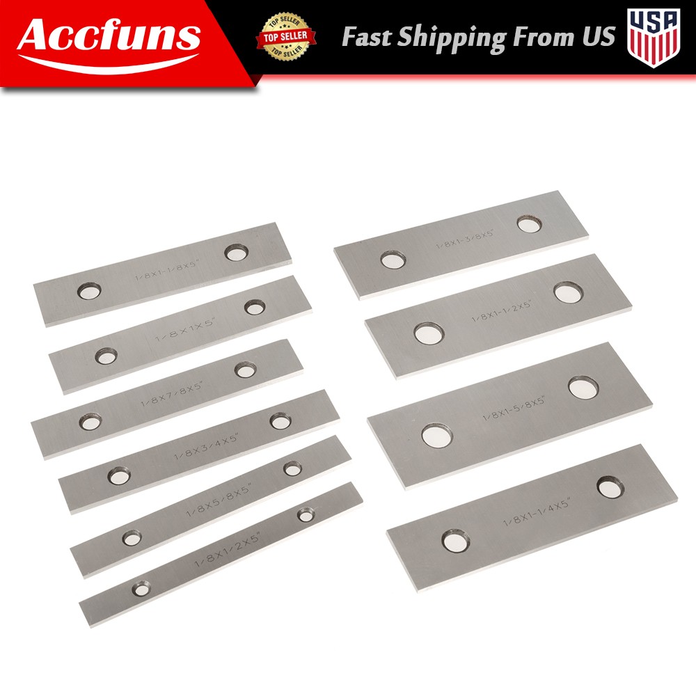 10 Pair 1/8 × 5″ Precision Parallel Set 0.0003 Tolerance New