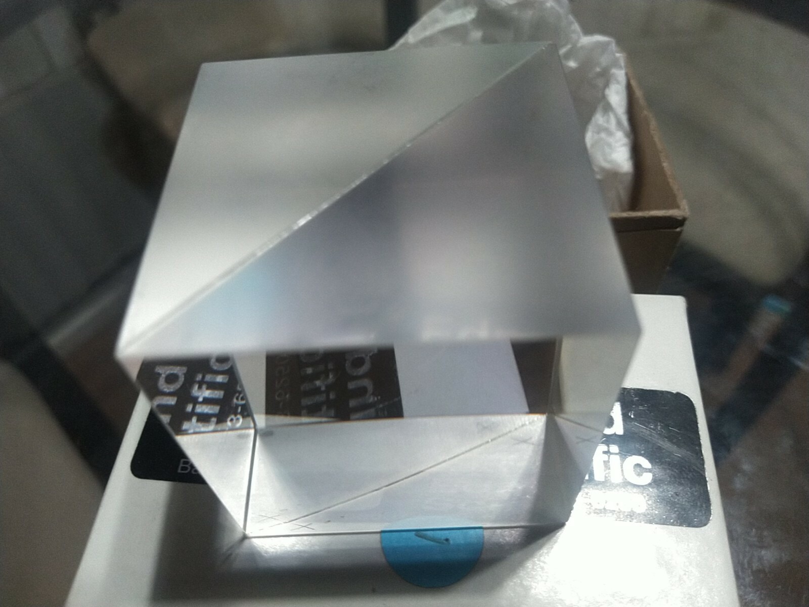 New Edmund Scientific Standard Cube B/S 40 Mm Nt-32-506