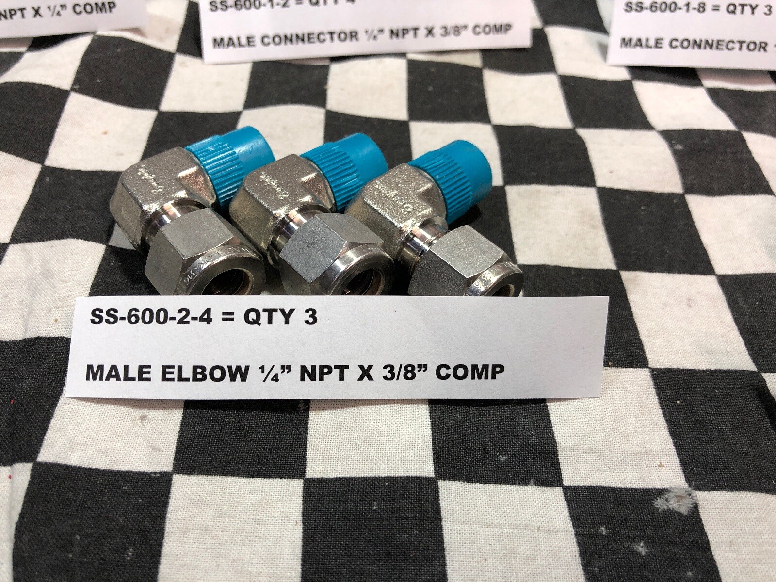 LOTOF15 Swagelok SS-400-1-4, SS-600-1-2, SS-600-1-8, SS-600-2-4, SS-810-2-8 #R20