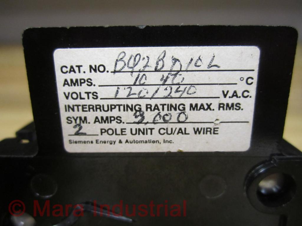 ITE 10A / 120-240VAC Circuit Breaker 2 Pole
