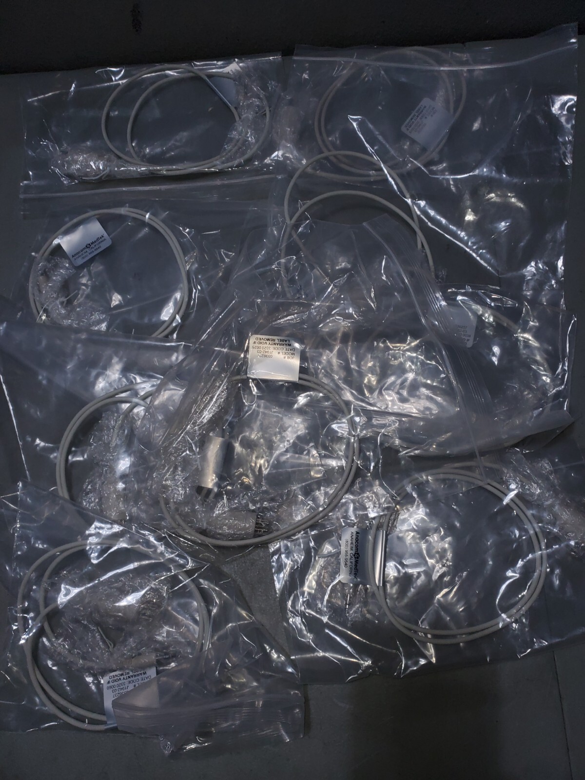 Lot of 10 J1942-03 TV JUMPER CABLES, 6 PIN ZENITH PLUG TO 3.5MM PLUG – NEW