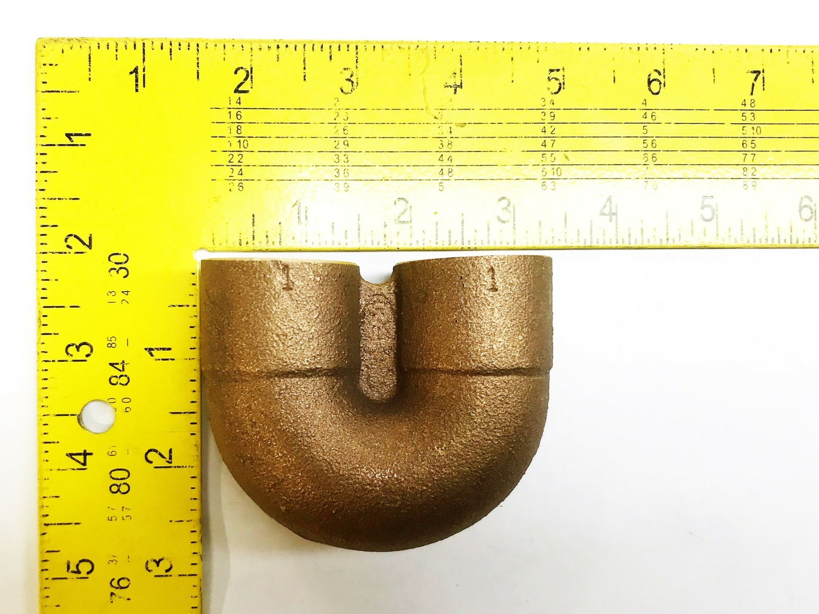 Nibco Bronze 1″ Sweat x 1″ Sweat 180 Degree Elbow Coupling NOS