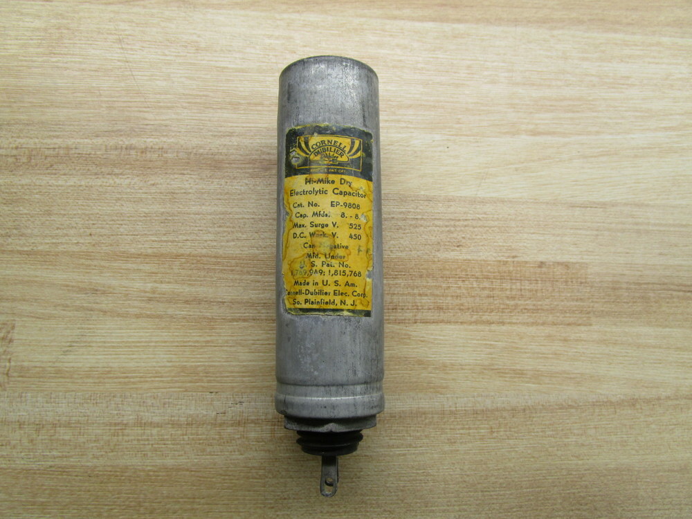 Cornell-Dubilier EP-9808 Electrolytic Capacitor