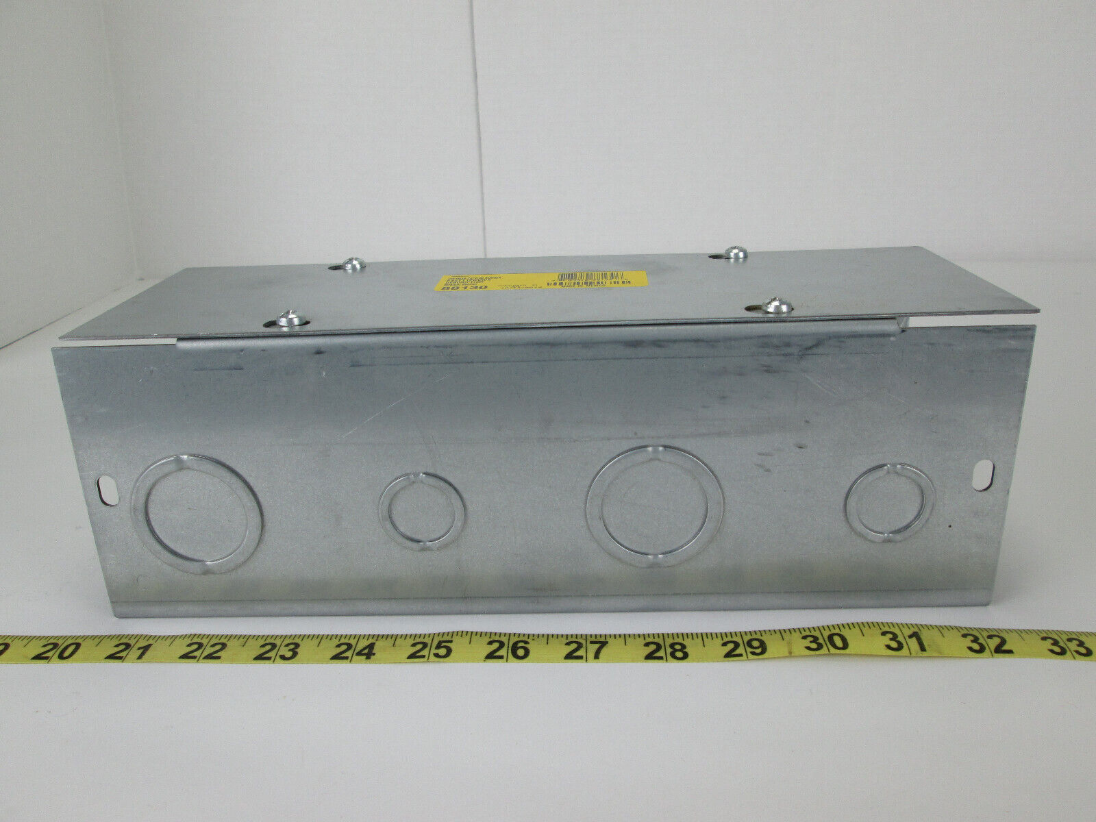 Lot of 4 New Hoffman Wireway Straight Sections 4″ x 4″ x 12″ Type 1 w Knockouts