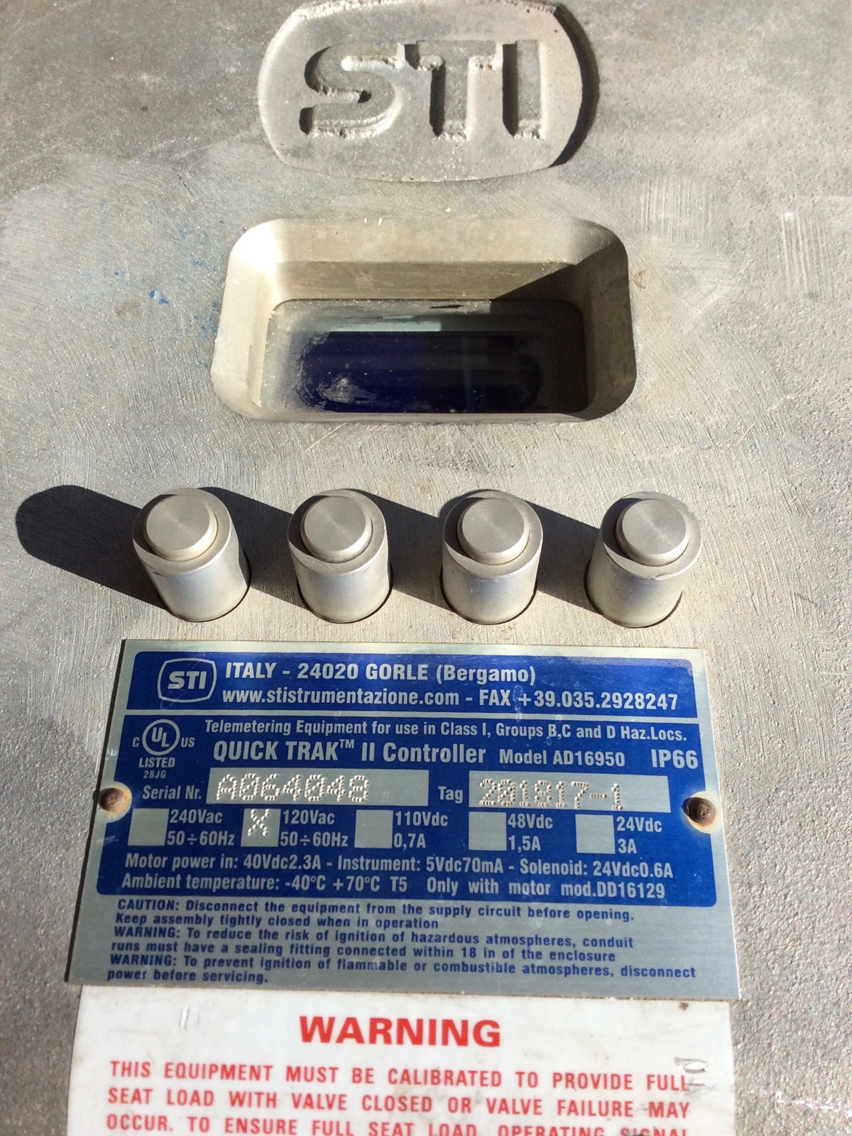 STI QUICK TRAK II CONTROLLER AD16950 IP66