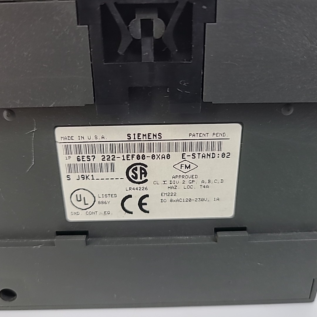 SIMENS 6ES7 222-1EF00-0XA0 SIMATIC S7-200 OUTPUT MODULE 6ES72221EF000XA0