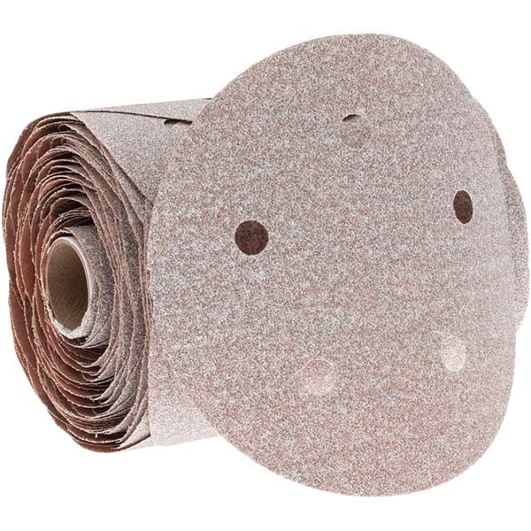 Norton 31498 5″ Dia PSA Disc Roll: 80 Grit, Aluminum Oxide Medium Grade, B-Weig