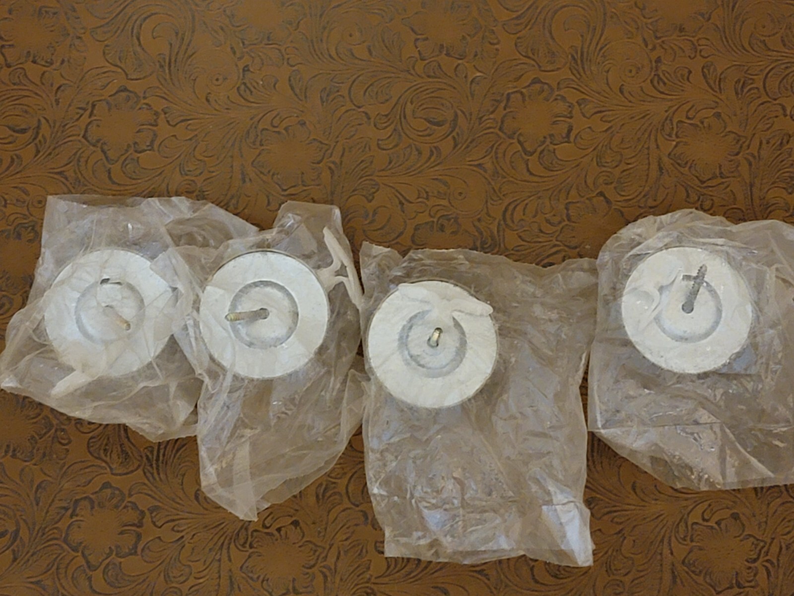 4 Pack – ROCKWOOD 409 US3 Concave Door Stop Wall Mount Bright Brass Lot#8 READ ზ